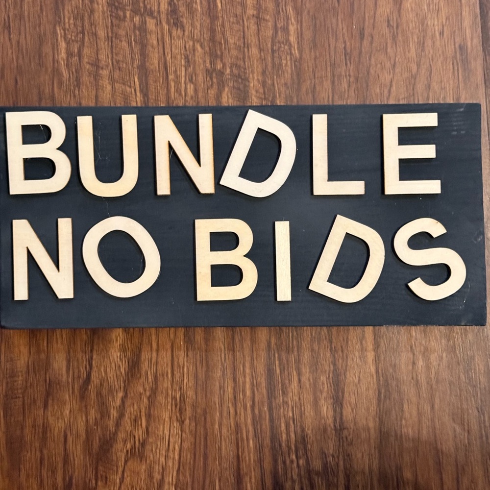 🧜‍♀️Custom Bundle No Bids Signs ($25 BASIC,($45 CUSTOM 🧜‍♀️ - Picture 6 of 16